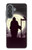 S3262 Lune de nuit faucheuse cimetière Etui Coque Housse pour Samsung Galaxy A37