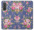 S3265 Motif Fleur millésimé Etui Coque Housse pour Samsung Galaxy A37