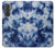 S3439 Tissu Indigo Tie Dye Etui Coque Housse pour Samsung Galaxy A37
