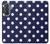 S3533 Bleu à pois Etui Coque Housse pour Samsung Galaxy A37