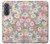 S3688 Motif d'art floral floral Etui Coque Housse pour Samsung Galaxy A37