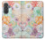 S3705 Fleur florale pastel Etui Coque Housse pour Samsung Galaxy A37