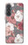 S3716 Motif floral rose Etui Coque Housse pour Samsung Galaxy A37