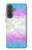 S3747 Polygone de drapeau trans Etui Coque Housse pour Samsung Galaxy A37
