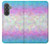S3747 Polygone de drapeau trans Etui Coque Housse pour Samsung Galaxy A37