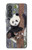 S3793 Peinture de neige mignon bébé panda Etui Coque Housse pour Samsung Galaxy A37