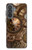 S3927 Boussole Horloge Gage Steampunk Etui Coque Housse pour Samsung Galaxy A37