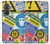 S3960 Collage d'autocollants de signalisation de sécurité Etui Coque Housse pour Samsung Galaxy A37