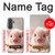 S3979 Bébé cochon mignon Etui Coque Housse pour Samsung Galaxy A37