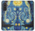 S0213 Van Gogh Starry Nights Etui Coque Housse pour Samsung Galaxy A57