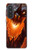 S0414 Dragon de feu Etui Coque Housse pour Samsung Galaxy A57