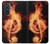S0493 Note de musique Graver Etui Coque Housse pour Samsung Galaxy A57