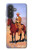 S0772 Cowboy occidental Etui Coque Housse pour Samsung Galaxy A57