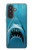 S0830 Requin blanc Etui Coque Housse pour Samsung Galaxy A57