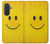 S1146 Sourire Soleil Jaune Etui Coque Housse pour Samsung Galaxy A57