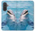 S1291 Les Dauphins en Mer Etui Coque Housse pour Samsung Galaxy A57