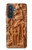 S1307 Poissons Sculpture sur bois imprimé graphique Etui Coque Housse pour Samsung Galaxy A57
