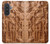 S1307 Poissons Sculpture sur bois imprimé graphique Etui Coque Housse pour Samsung Galaxy A57
