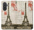 S2108 Tour Eiffel de Paris Carte postale Etui Coque Housse pour Samsung Galaxy A57