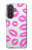 S2214 Bisous Lèvres roses Etui Coque Housse pour Samsung Galaxy A57