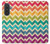 S2362 Arc en ciel coloré Shavron Zig zag Etui Coque Housse pour Samsung Galaxy A57