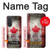 S2490 Canada Feuille d'érable Drapeau Texture Etui Coque Housse pour Samsung Galaxy A57