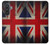 S2894 Drapeau britannique millésimé Etui Coque Housse pour Samsung Galaxy A57