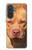 S2903 Chien américain Pitbull Etui Coque Housse pour Samsung Galaxy A57