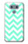 S1723 Mint Chevron Zigzag Etui Coque Housse pour LG G6