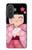 S3042 Japon fille Hina Sakura Kimono Poupée Etui Coque Housse pour Samsung Galaxy A57