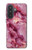 S3052 Rose Marbre Imprimé graphique Etui Coque Housse pour Samsung Galaxy A57