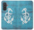 S3053 Marin Blue Anchor Etui Coque Housse pour Samsung Galaxy A57