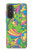 S3273 Fleur Ligne Motif Art Etui Coque Housse pour Samsung Galaxy A57