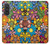 S3281 Motif coloré Hippie Fleurs Etui Coque Housse pour Samsung Galaxy A57