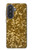 S3388 Imprimer or Glitter Graphic Etui Coque Housse pour Samsung Galaxy A57