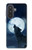 S3693 Pleine lune du loup blanc sinistre Etui Coque Housse pour Samsung Galaxy A57