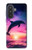 S3980 Dauphin, coucher de soleil, Voie lactée Etui Coque Housse pour Samsung Galaxy A57