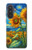S4019 Tournesol style Van Gogh Etui Coque Housse pour Samsung Galaxy A57