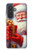 S4029 Coffret cadeau de Noël avec Père Noël souriant Etui Coque Housse pour Samsung Galaxy A57