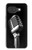 S1672 Rétro Musique Jazz Microphone Etui Coque Housse pour Google Pixel 10a