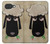 S2826 Mignon Noir Sheep Dormir Dessin Etui Coque Housse pour Google Pixel 10a