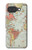 S3418 Carte du monde millésimé Etui Coque Housse pour Google Pixel 10a