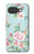S3494 Rose à pois millésimé Etui Coque Housse pour Google Pixel 10a