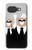 S3557 Ours en Costume Noir Etui Coque Housse pour Google Pixel 10a