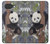 S3793 Peinture de neige mignon bébé panda Etui Coque Housse pour Google Pixel 10a