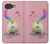 S3923 Queue d'arc-en-ciel de fond de chat Etui Coque Housse pour Google Pixel 10a