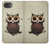 S0360 café Chouette Etui Coque Housse pour iPhone 17e