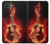S0415 Graver guitare feu Etui Coque Housse pour iPhone 17e