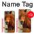 S1595 Beau cheval marron Etui Coque Housse pour iPhone 17e