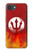 S2803 Feu Rouge Diable Lance Symbole Etui Coque Housse pour iPhone 17e